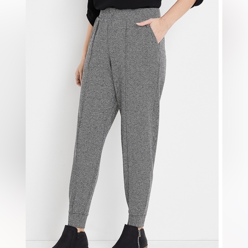 Maurices Herringbone Ponte Knit Jogger